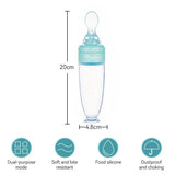 Momeasy Silicone Squeeze Feeder Bottle Spoon 3oz/90ml