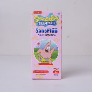 Sansfluo Natural Kids Strawberry Toothpaste (Spongebob Edition)