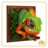 Kiddora - Chameleon 3D Mural Bricks