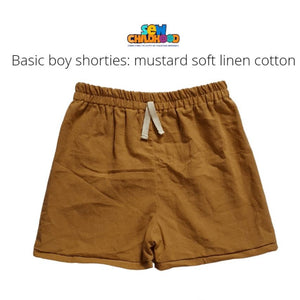 Sew Childhood - Basic Boy Shorties (3yrs old)