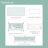 KUB Baby Cotton Crib Bedding (6-Piece Set)