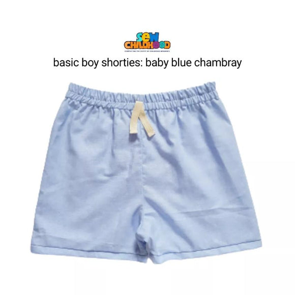 Sew Childhood - Basic Boy Shorties (3yrs old)