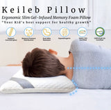 Keileb Pillow (Slim Ergonomic Gel Infused Memory Foam Pillow)