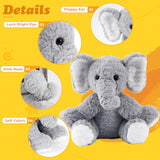 Mikee Fluffie Plush Doll 12" - Snuggle the Elephant
