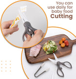 Mother-K Portable Ceramic Scissors with Tong Set