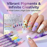 Kirin Nails Art Marker (Set of 12)