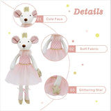 Mikee Fluffie Plush Doll 16" - Millie the Mouse