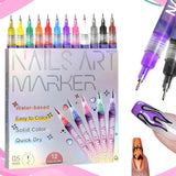 Kirin Nails Art Marker (Set of 12)