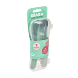 Beaba 1st-Age Silicone Spoons Set Two-Tone Cased