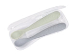 Beaba Set of 2 1st Age Silicone Spoons with Case