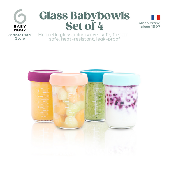 Glass Babybols Food Storage Container Set