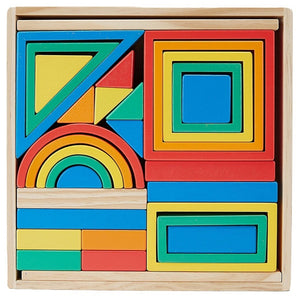 Anko Wooden Geometric Block Set