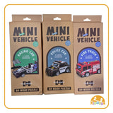 Kiddora - 3D Wooden Car Puzzle with Pullback Function