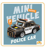 Kiddora - 3D Wooden Car Puzzle with Pullback Function