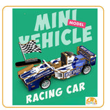 Kiddora - 3D Wooden Car Puzzle with Pullback Function