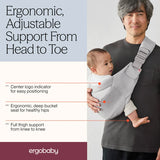 ErgoBaby Upsie Sling Carrier (Pearl Grey)