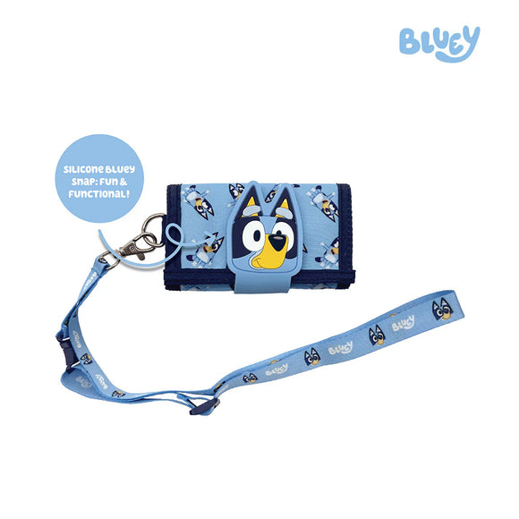 Totsafe Bluey & Bingo’s Adventure Gear Tri-Fold Lanyard Wallet