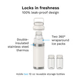 Baby Brezza Breastmilk Portable Cooler 20oz - White