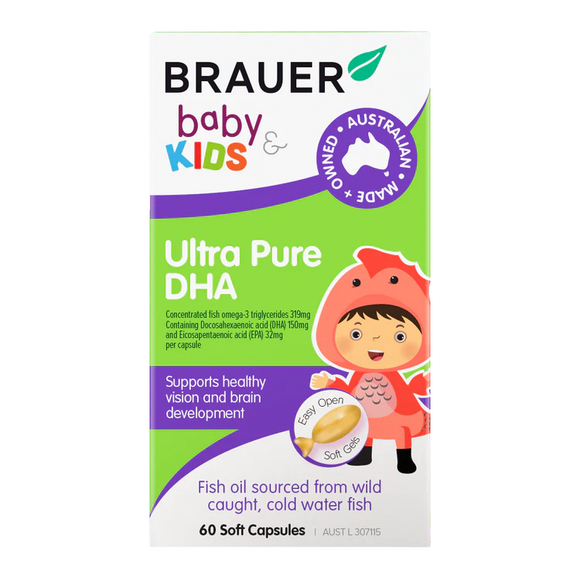 Brauer Baby & Kids Ultra Pure DHA 60's
