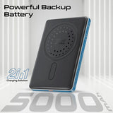 Promate Blade-5 Ultra-Slim Aluminum Crafted MagSafe Compatible Wireless Charging PowerBank