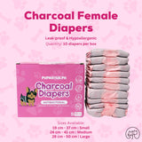 Pupaholic Charcoal Female Diapers 10's