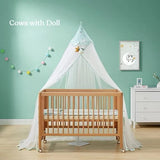 KUB Baby Mosquito Net - Cows with Doll (Teepee)