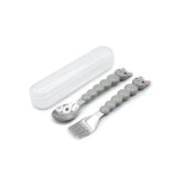 Melii - Stainless Steel Spoon & Fork Set with Case