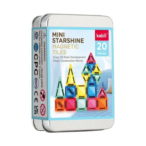 Kebo Mini Starshine Magnetic Tiles (20 PCS)