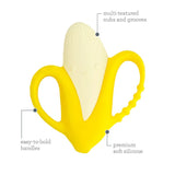 Infantino Lil Nibbles Textured Silicone Teether - Banana