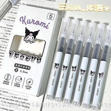 Little Fat Hugs - Sanrio Black Gel Sign Pen (Set of 6)