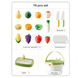 KUB Baby Kitchen Wood Cutting - Fruit (16pcs)