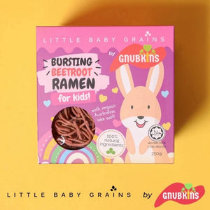 GNUBKINS Bursting Beetroot Ramen for Kids( 12 MONTS UP)