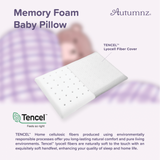 Autumnz Memory Foam Baby Pillow (with Tencel Cover) 18m+