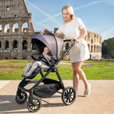 Kikkaboo Modena Stroller 3-in-1 with Carrycot