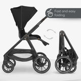 Kikkaboo Modena Stroller 3-in-1 with Carrycot