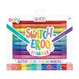 Ooly - Switch-Eroo Sparkle Glittery Color Changing Markers (Set of 12)