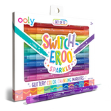 Ooly - Switch-Eroo Sparkle Glittery Color Changing Markers (Set of 12)