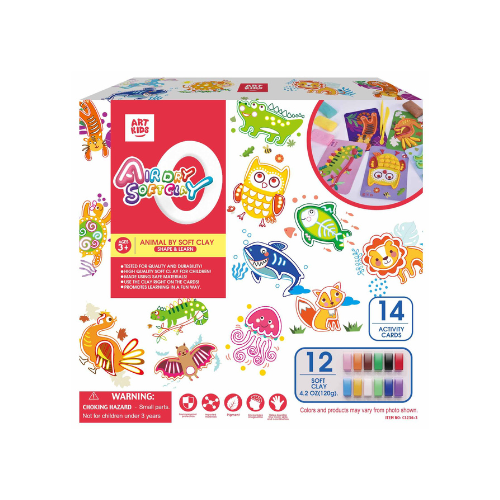 ArtKids Air Dry Soft Clay Activity Cards Style