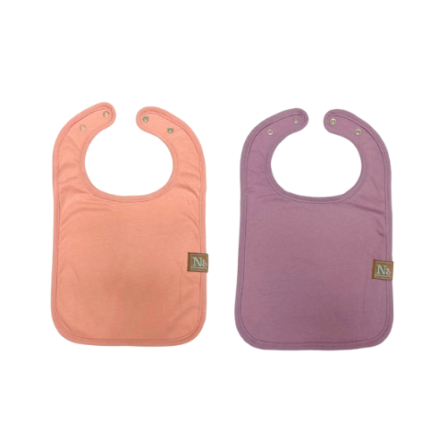 Nathan & Emma Cotton/Fleece Baby Bib