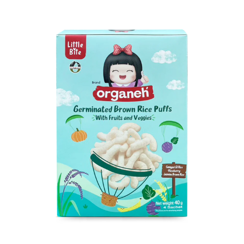 Little Bite - Organeh Germinated Brown Rice Puffs (6 MONTHS UP) - Fruit & Veggies