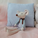 Mikee Fluffie Cotton Linen Plush Doll 16" - Marcus the Mouse