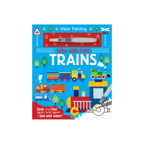 Water Painting Book: Search and Find Trains