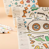 Flower Monaco - Height Chart Roll Up Painting