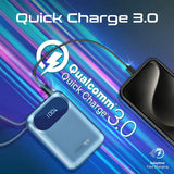 Promate PowerPod-20 Ultra Compact 35W SuperSpeed™ Power Bank with Built-In USB-C & Lightning Cable