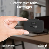 Promate PowerUp-10Duo Ultra-Compact Fast Charging Power Bank with Dual folding USB-C and Lightning Connectors
