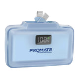 Promate PowerUp-10Duo Ultra-Compact Fast Charging Power Bank with Dual folding USB-C and Lightning Connectors