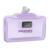 Promate PowerUp-10Duo Ultra-Compact Fast Charging Power Bank with Dual folding USB-C and Lightning Connectors