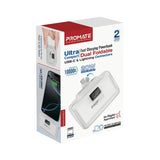 Promate PowerUp-10Duo Ultra-Compact Fast Charging Power Bank with Dual folding USB-C and Lightning Connectors