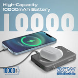 Promate Ultra-Compact 5 in 1 MagSafe Compatible Wireless Charging Power Bank