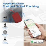 Promate HushTag Anti-Loss Slim Leather Luggage Tag with Smart Tracking